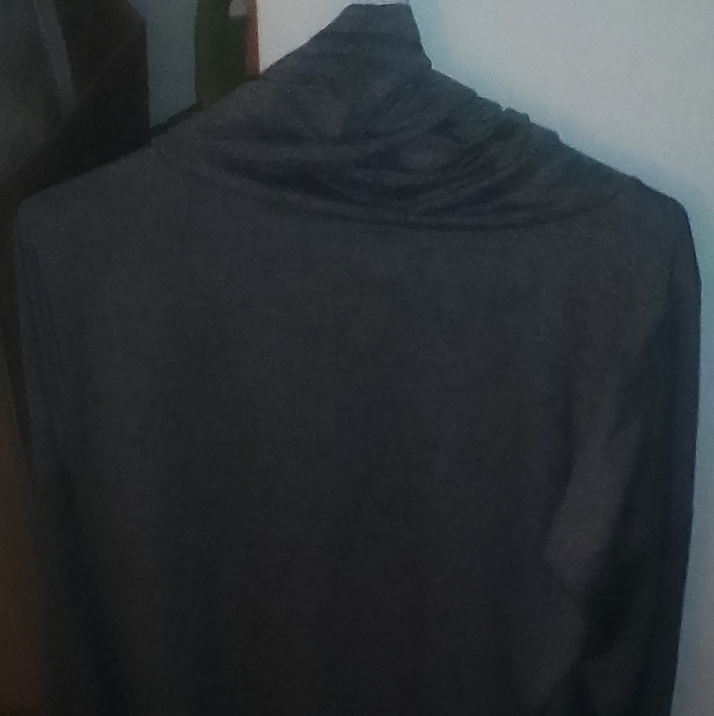 Gray Long Sleeved Cowl Shirt